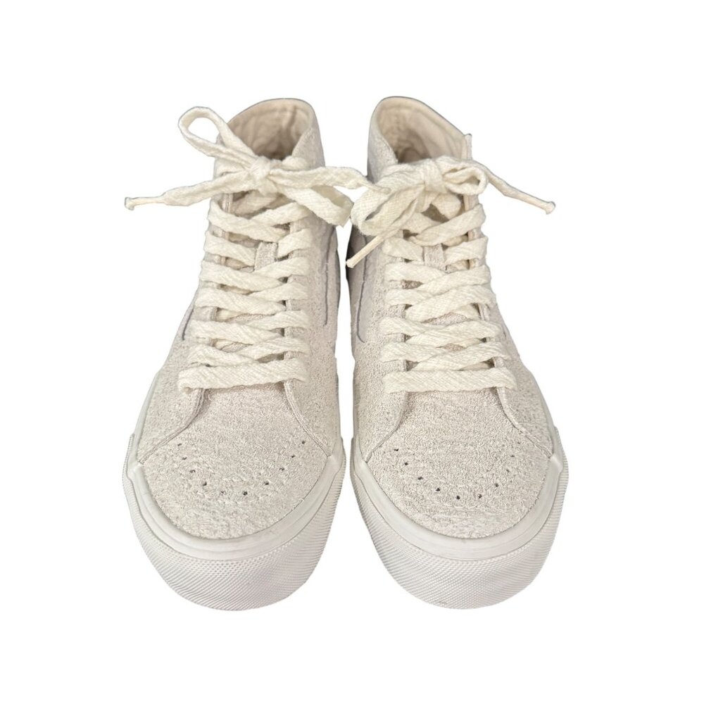 Vans White Suede Croc Print High Top Sneaker, Size 6/M 7.5/W WORN ONCE - Picture 2 of 7